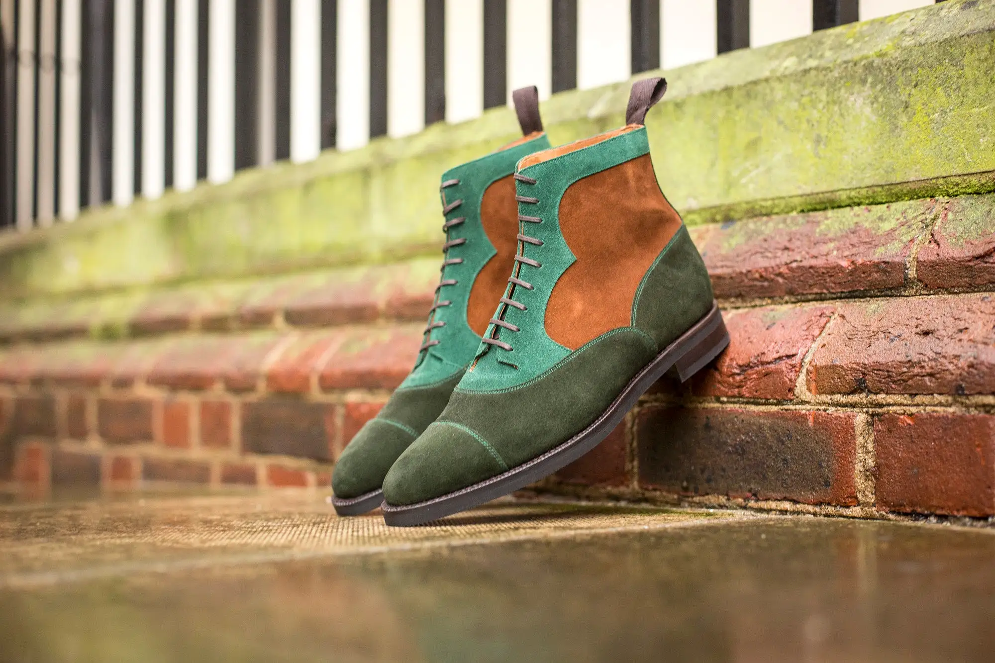 Lakebay - MTO - Forest Green Suede / Bottle Green Suede / Snuff Suede - TMG Last - Double City Rubber Sole