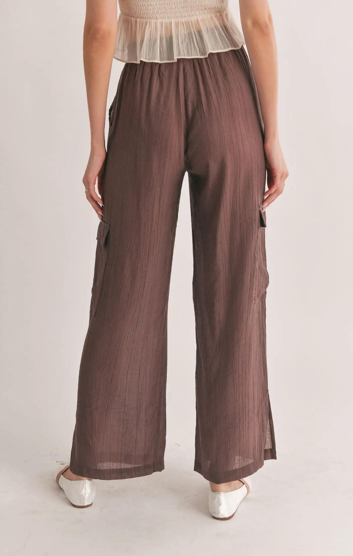 Light A Fire Side Slit Cargo Pants