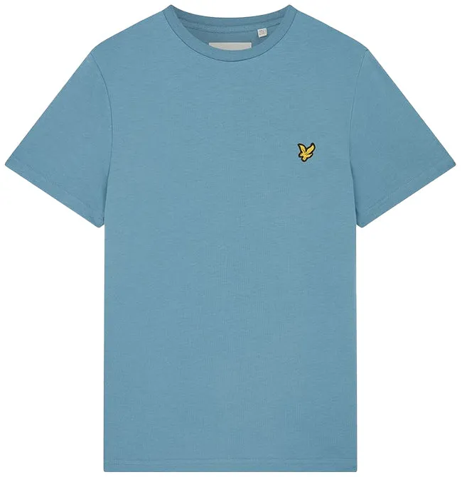 Lyle and Scott Mens Plain T Shirt Skipton Blue