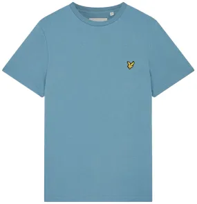 Lyle and Scott Mens Plain T Shirt Skipton Blue