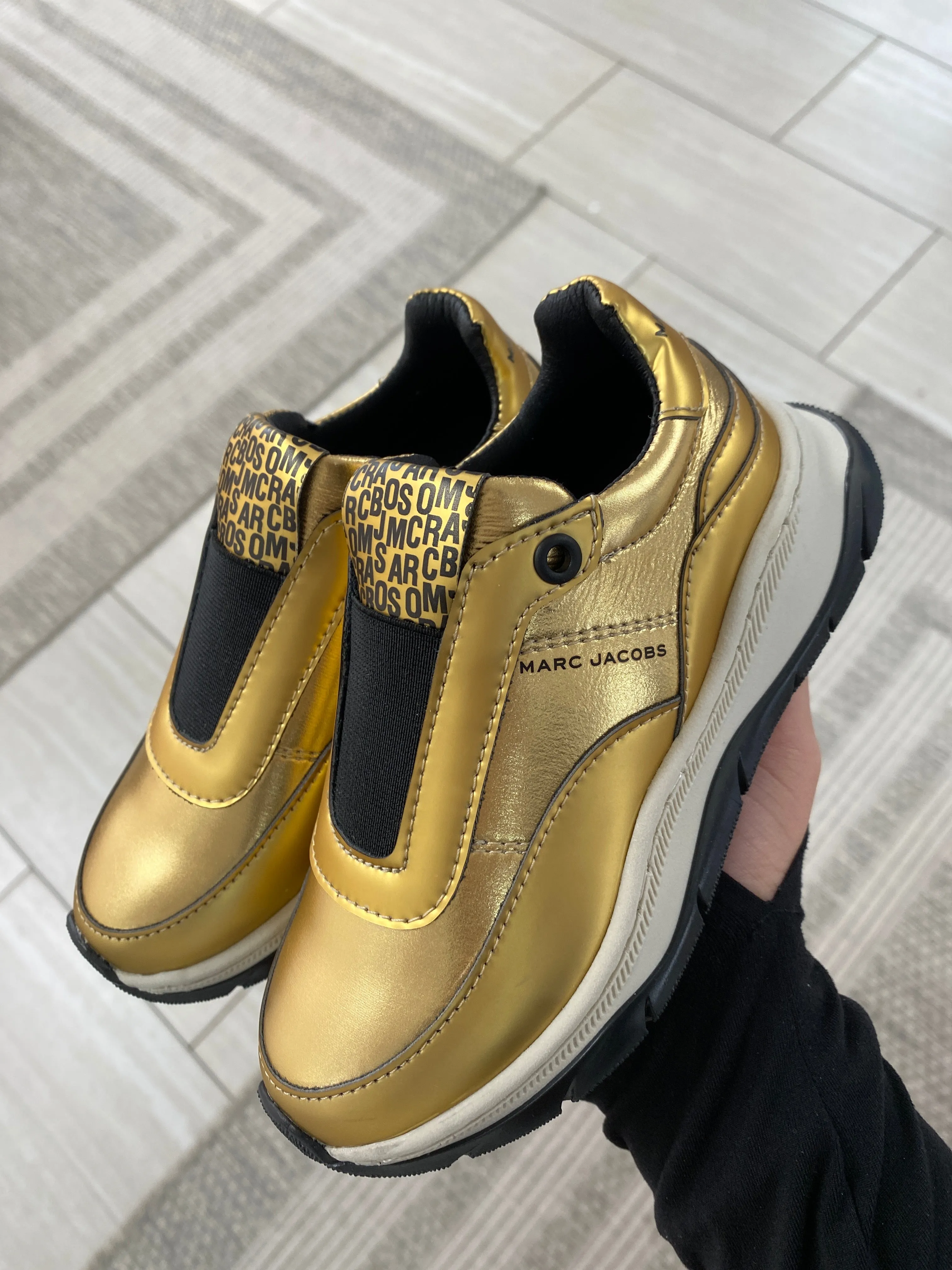 Marc Jacobs Gold Mini Me Sneaker