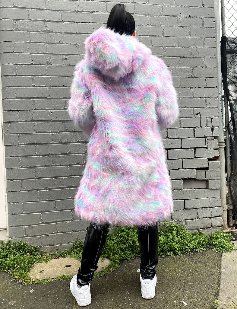 MARSHMALLOW FAUX FUR JACKET  MADE 4 U 