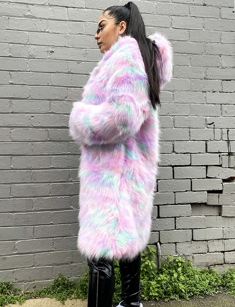 MARSHMALLOW FAUX FUR JACKET  READY TO SHIP 