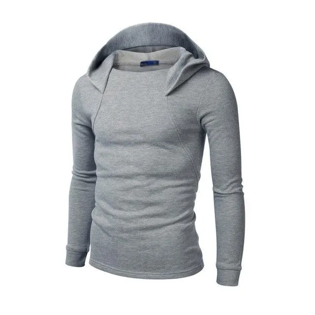 Men Hoodies 2016 Monochrome Hooded comfort Long Sleeve Tops Autumn Winter Outweaar Sudaderas#3546 SM6