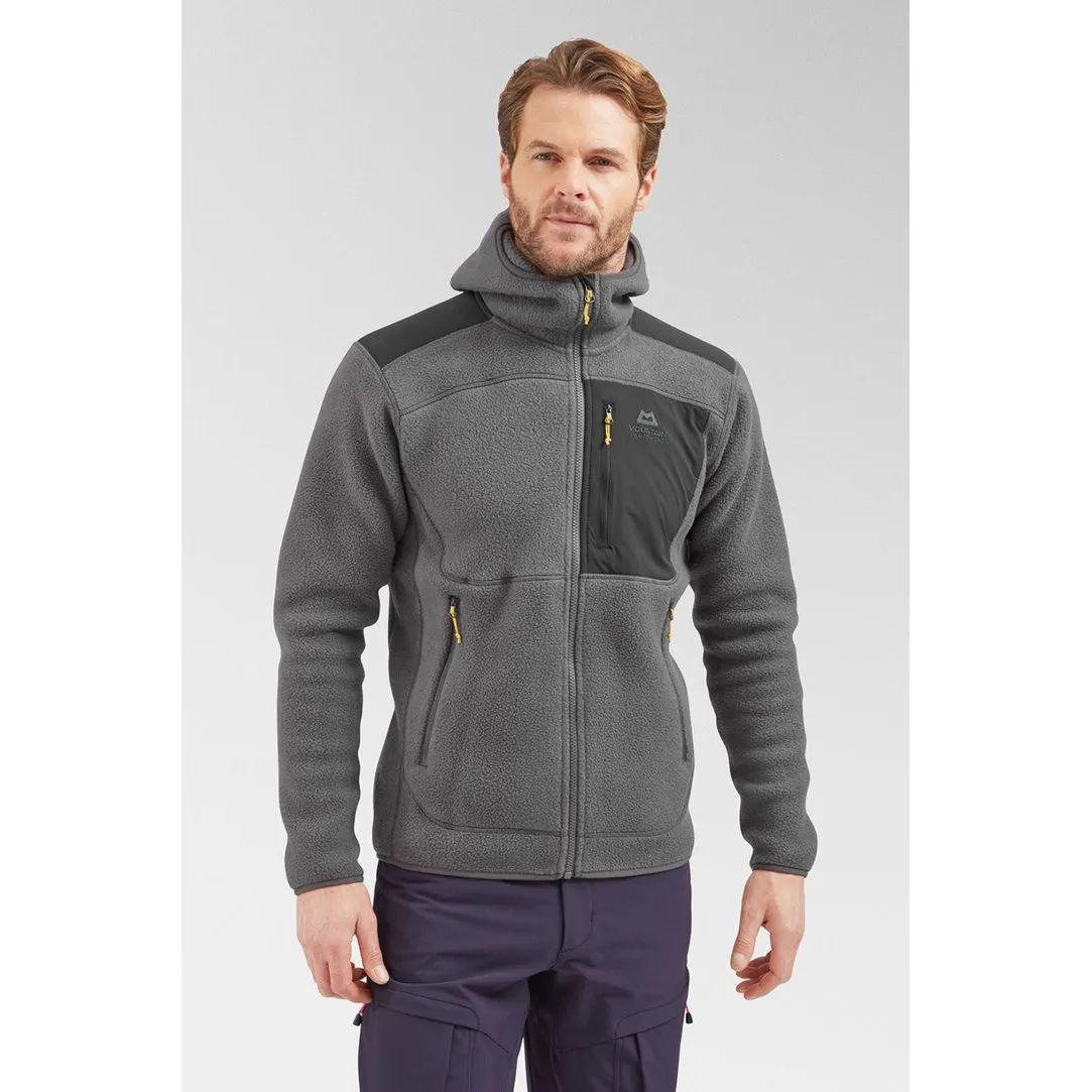 Mens Highpile Hooded Fleece Jacket