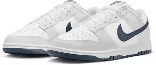 Men's Nike Dunk Low - SUMMIT WHITE/MIDNIGHT NAVY