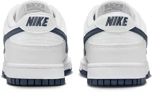 Men's Nike Dunk Low - SUMMIT WHITE/MIDNIGHT NAVY