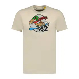 MONCLER 1952 CAMEL GRAPHIC T-SHIRT CREAM