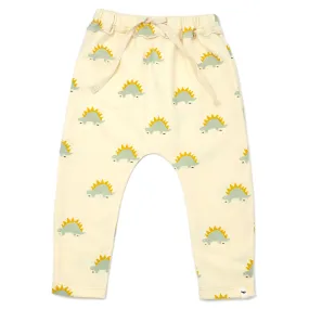 oh baby! French Terry Brooklyn Jogger - Mist Stegosaurus Print - Vanilla