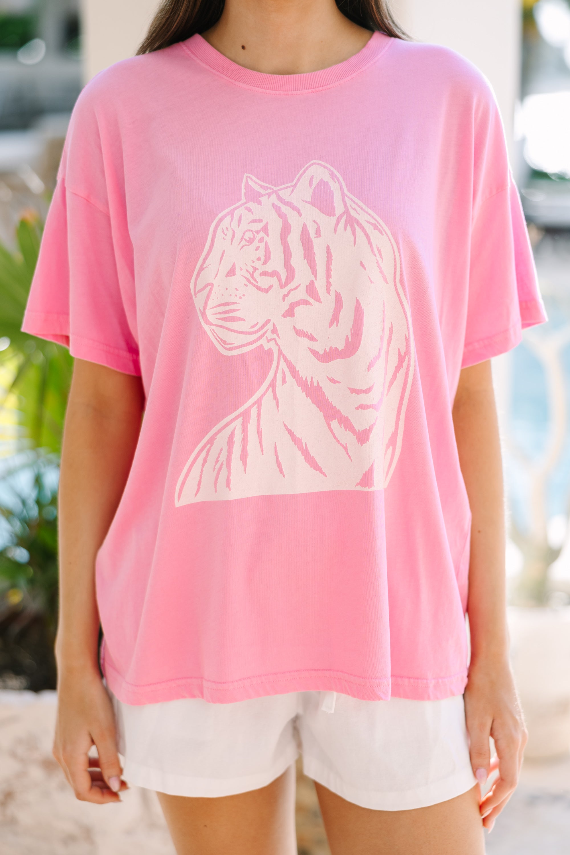 On The Prowl Pink Graphic Tee