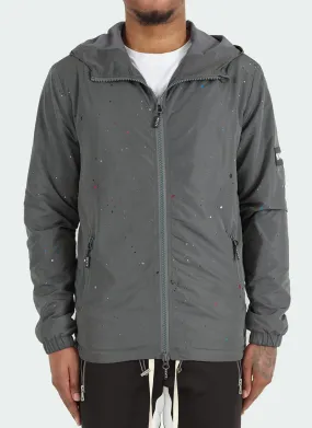 Paint Windbreaker - Charcoal Grey