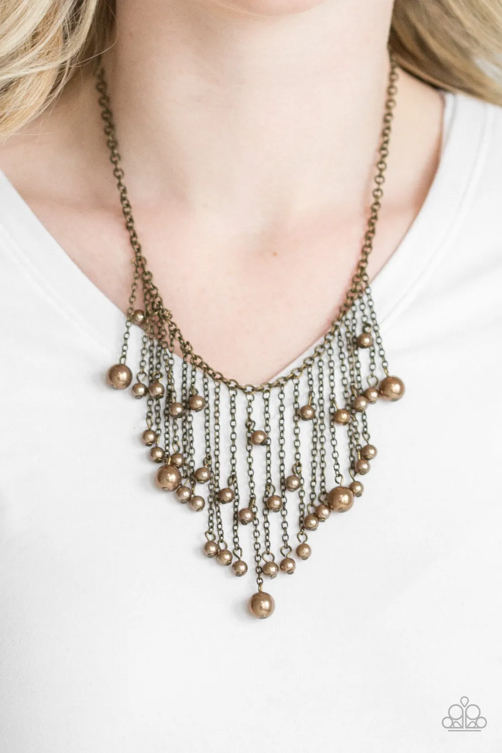 Paparazzi Catwalk Champ - Brass Necklace