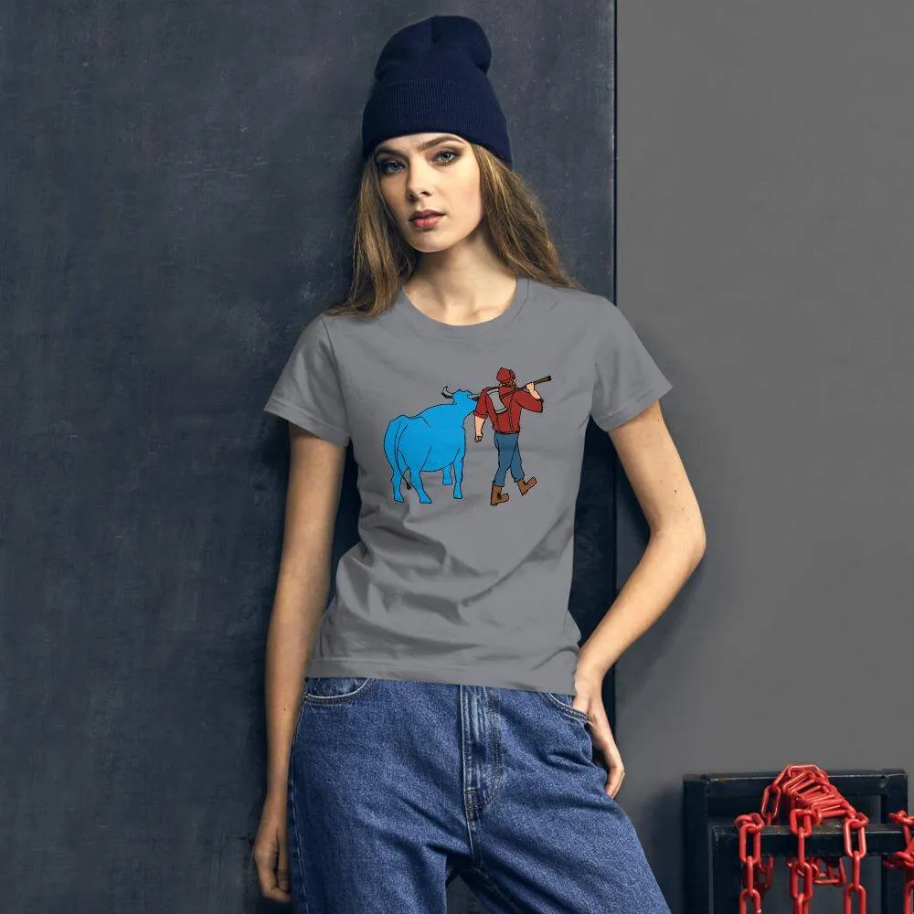 Paul Bunyan/Babe the Blue Ox Women's T-Shirt