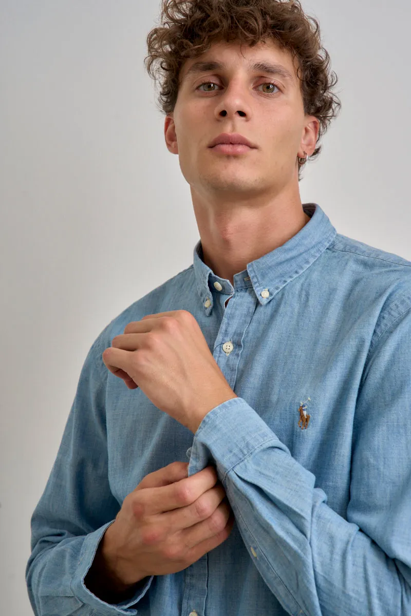 POLO RALPH LAUREN Camicia in chambray Slim-Fit