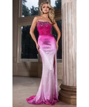 Portia and Scarlett PS25192 - Jeweled One Shoulder Prom Dress