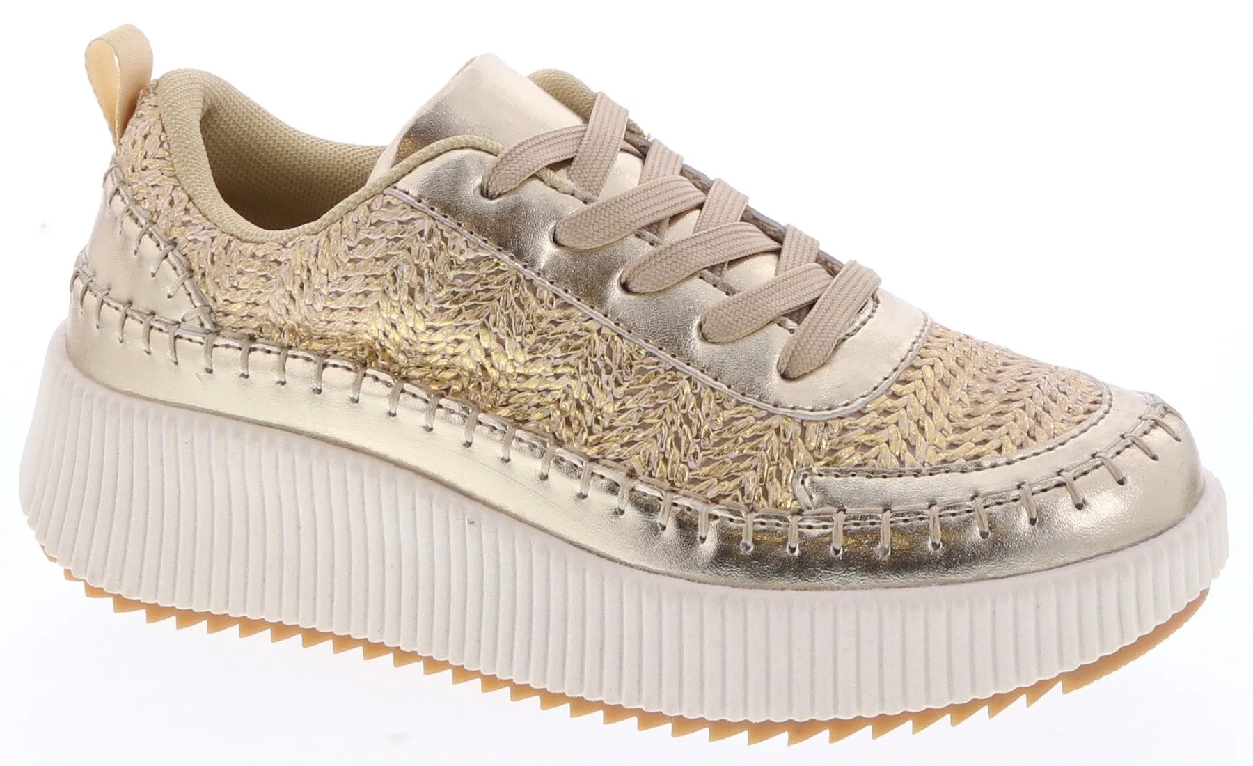 Read The Room Platform Sneaker Gold