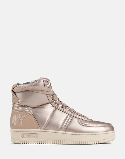 Replay Womens Epic High Top 2 Shoes Nude