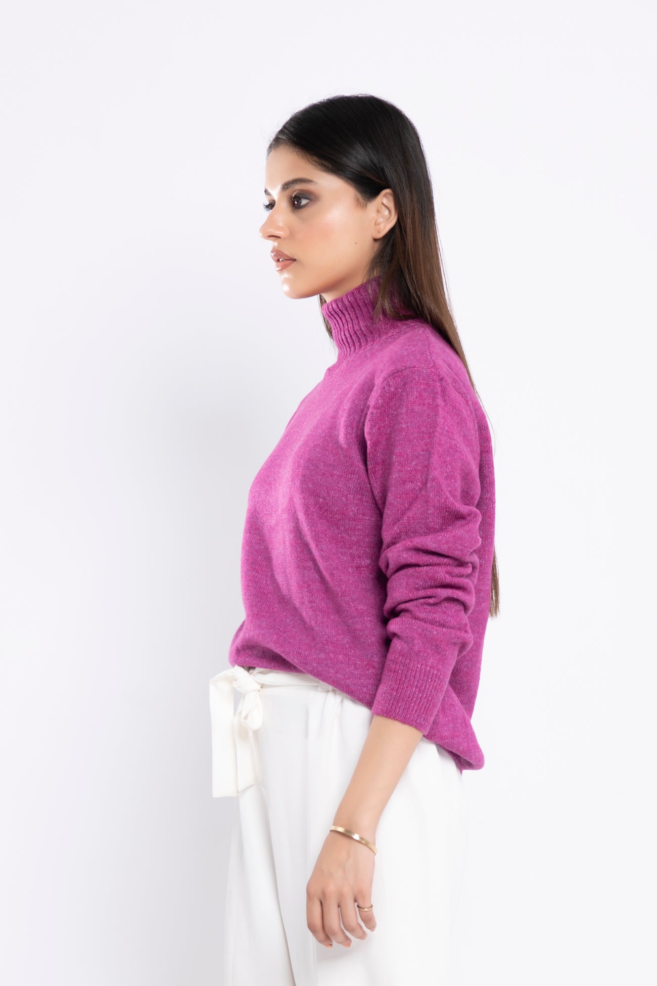 RIB KNIT LONG SWEATER