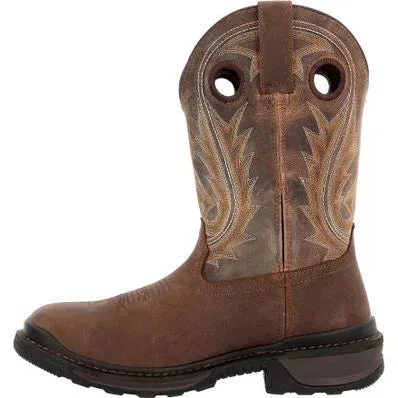 Rocky Men's Rams Horn Western Boot - Dark Brown RKW0393