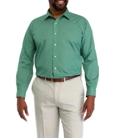 Saddlebred Men's Big & Tall Fashion Solid Dress Shirt