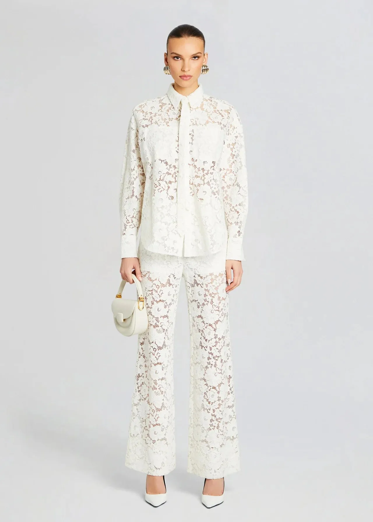 Sans Faff London Lace Flared Pants