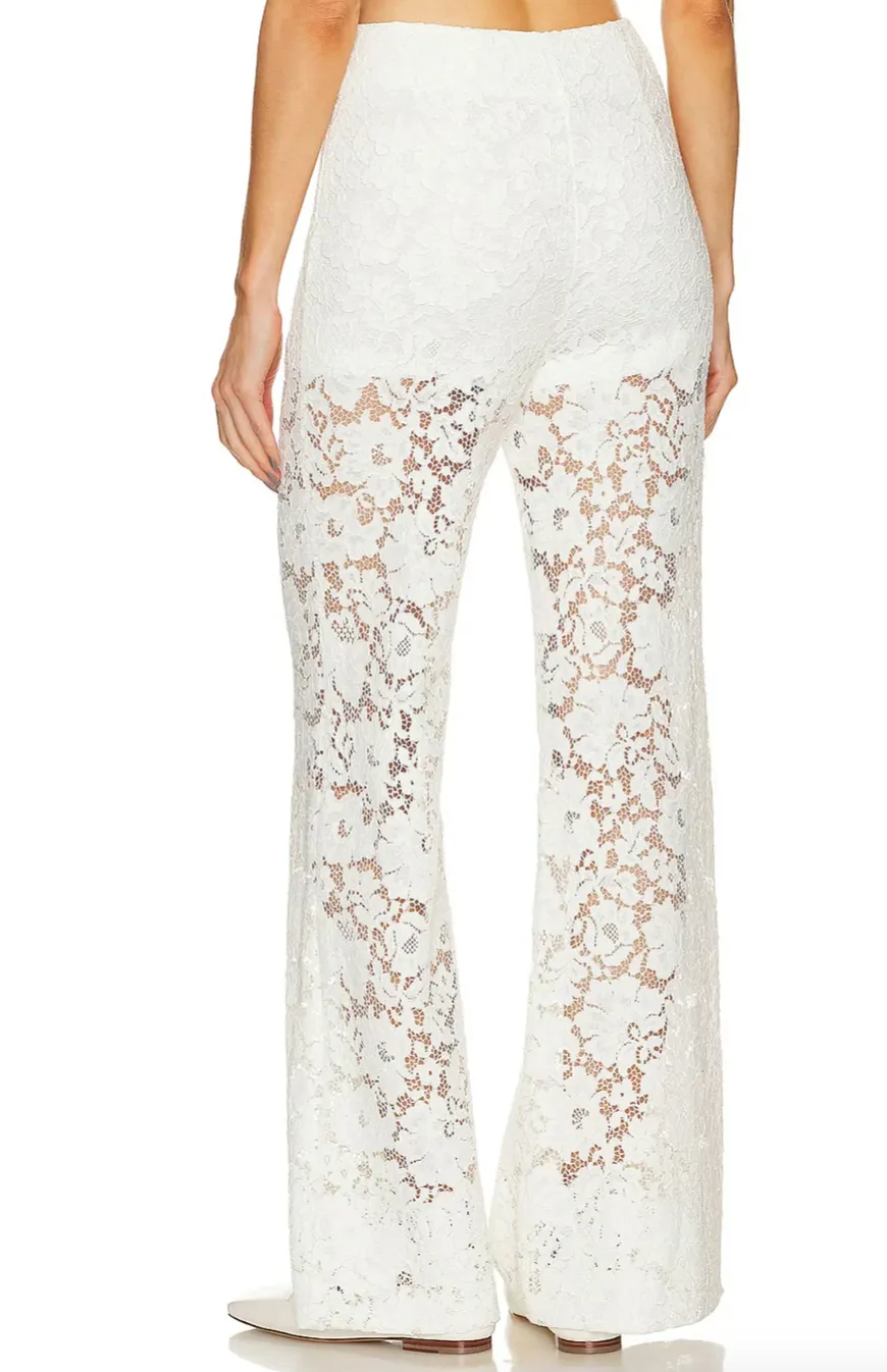 Sans Faff London Lace Flared Pants