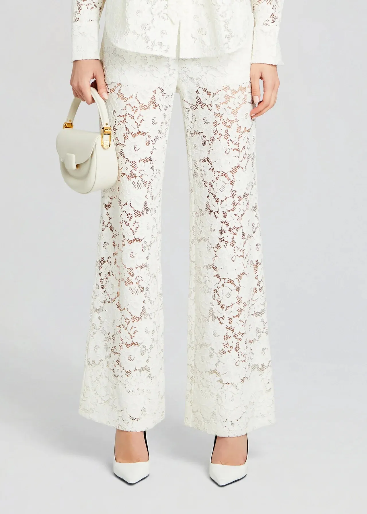 Sans Faff London Lace Flared Pants