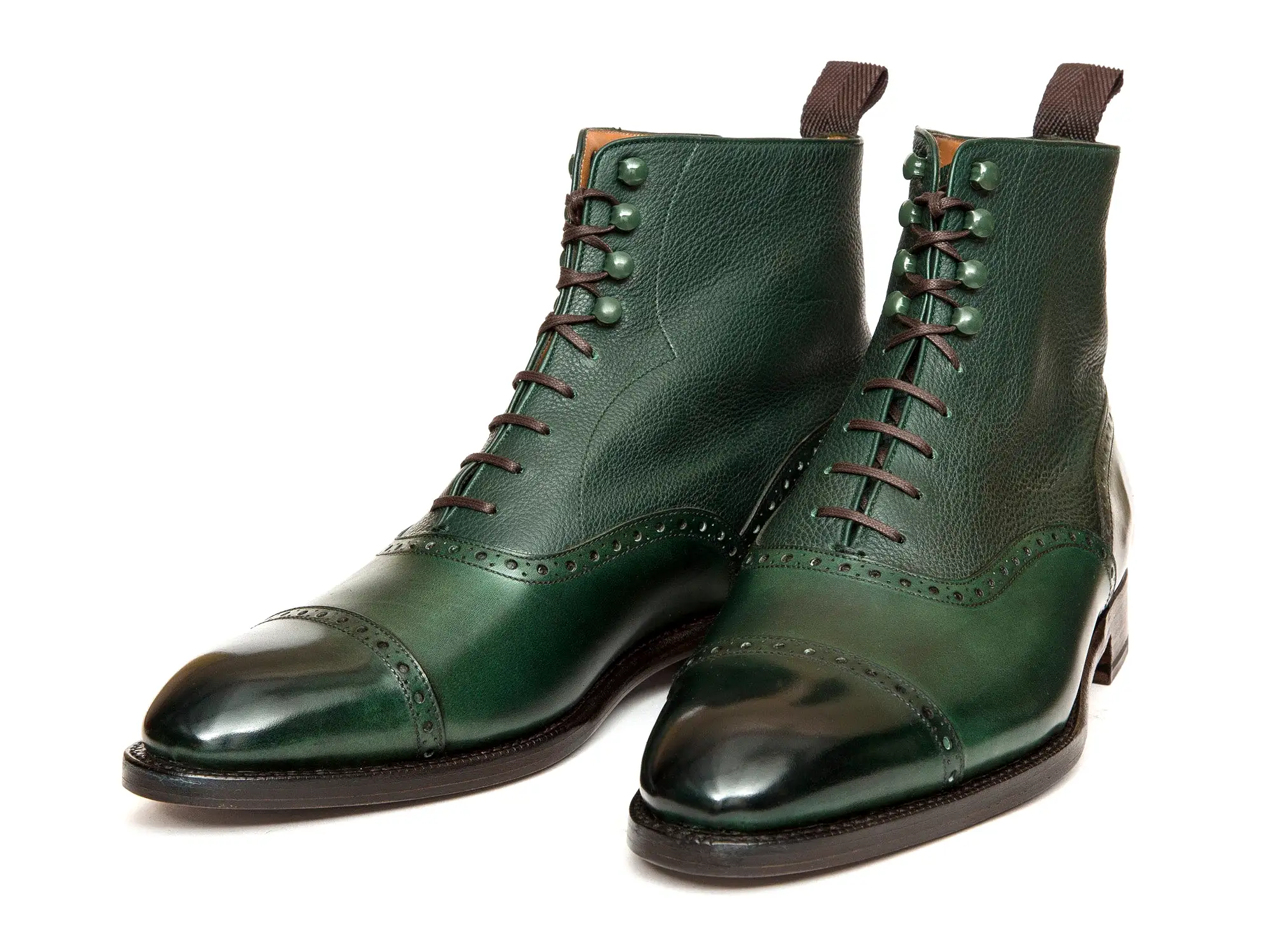 Seaview - MTO - Forest Calf / Green Soft Grain - NGT Last - Single Leather Sole