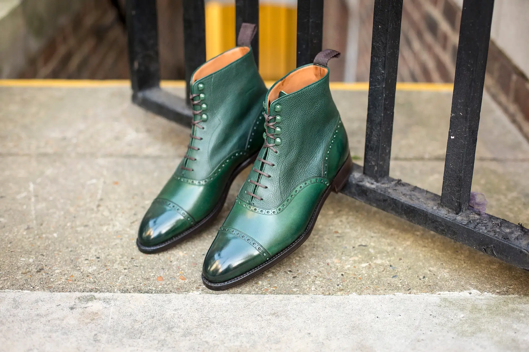 Seaview - MTO - Forest Calf / Green Soft Grain - NGT Last - Single Leather Sole