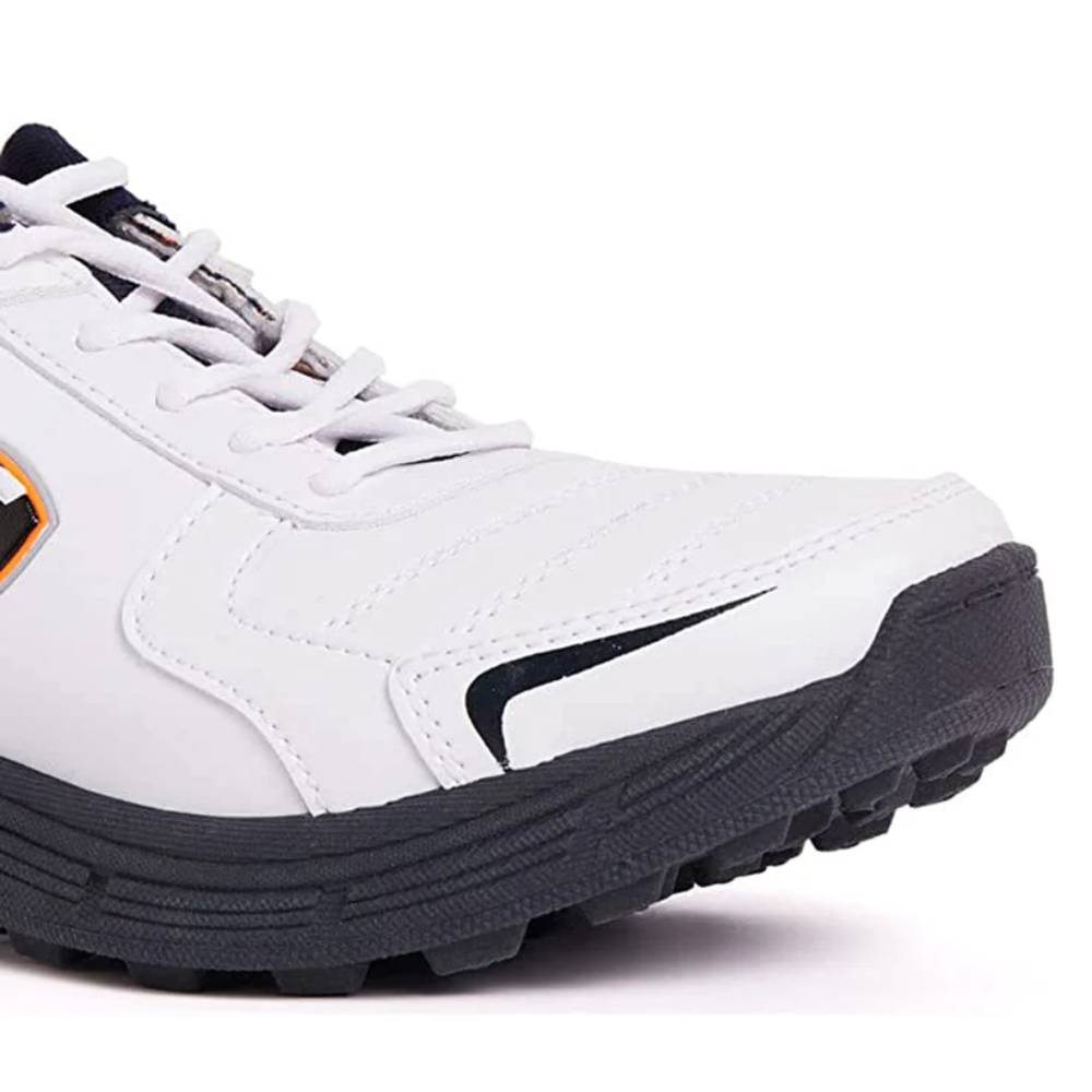 SG Men's Savage Cricket Shoe (White/Navy/Orange)