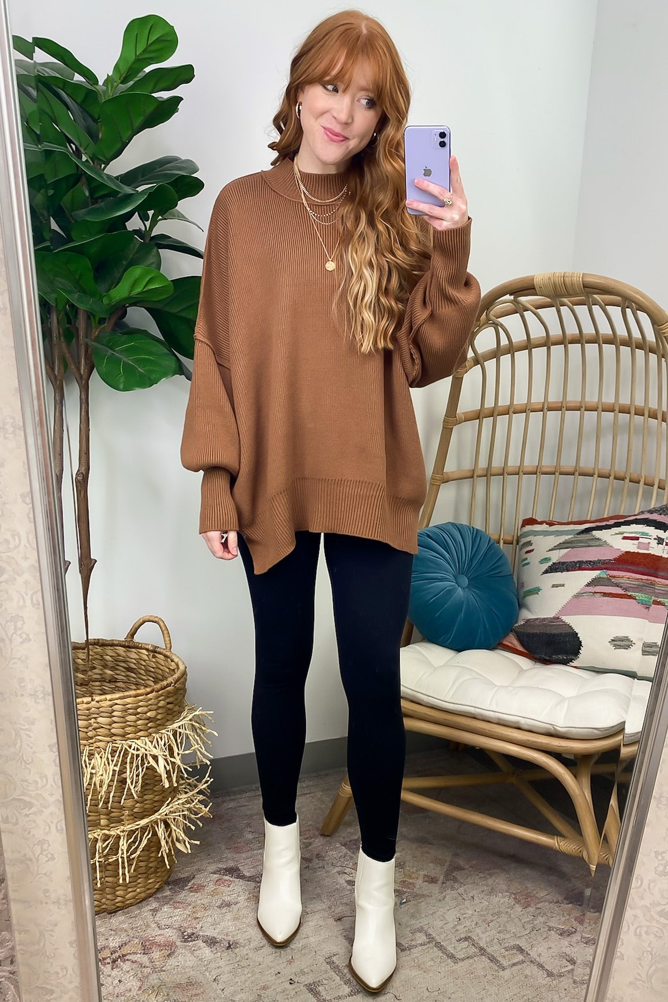 Simple Street Side Slit Oversized Sweater - BACK IN STOCK