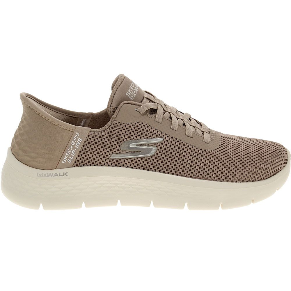 Skechers 124975 Womens Go Walk Flex Shoes Taupe