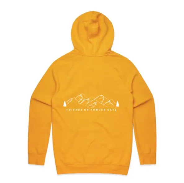 Ski/Snowboard Friends On Powder Days Mid Layer Snow Hoodie - Unisex