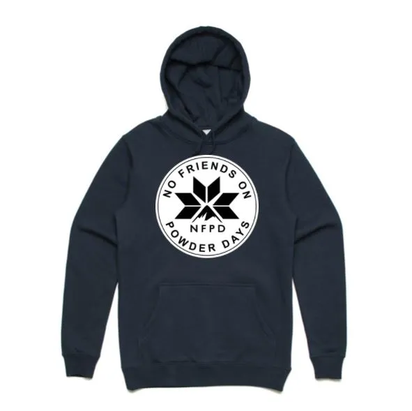 Ski/Snowboard Front Logo Black NFPD Circle Snug Hoodie - Unisex