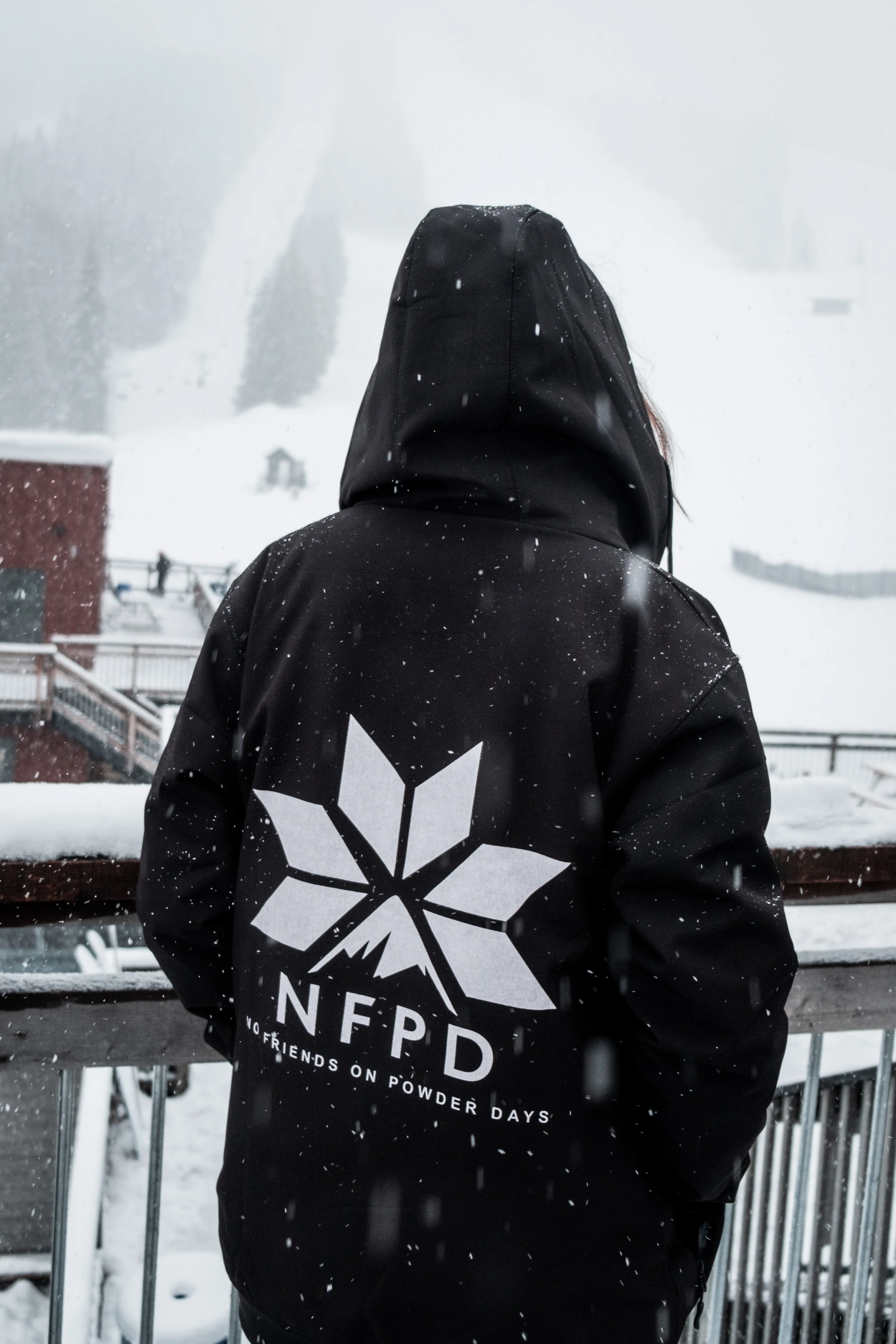 Ski/Snowboard Waterproof Tall Style Snow Black NFPD Jacket - Unisex