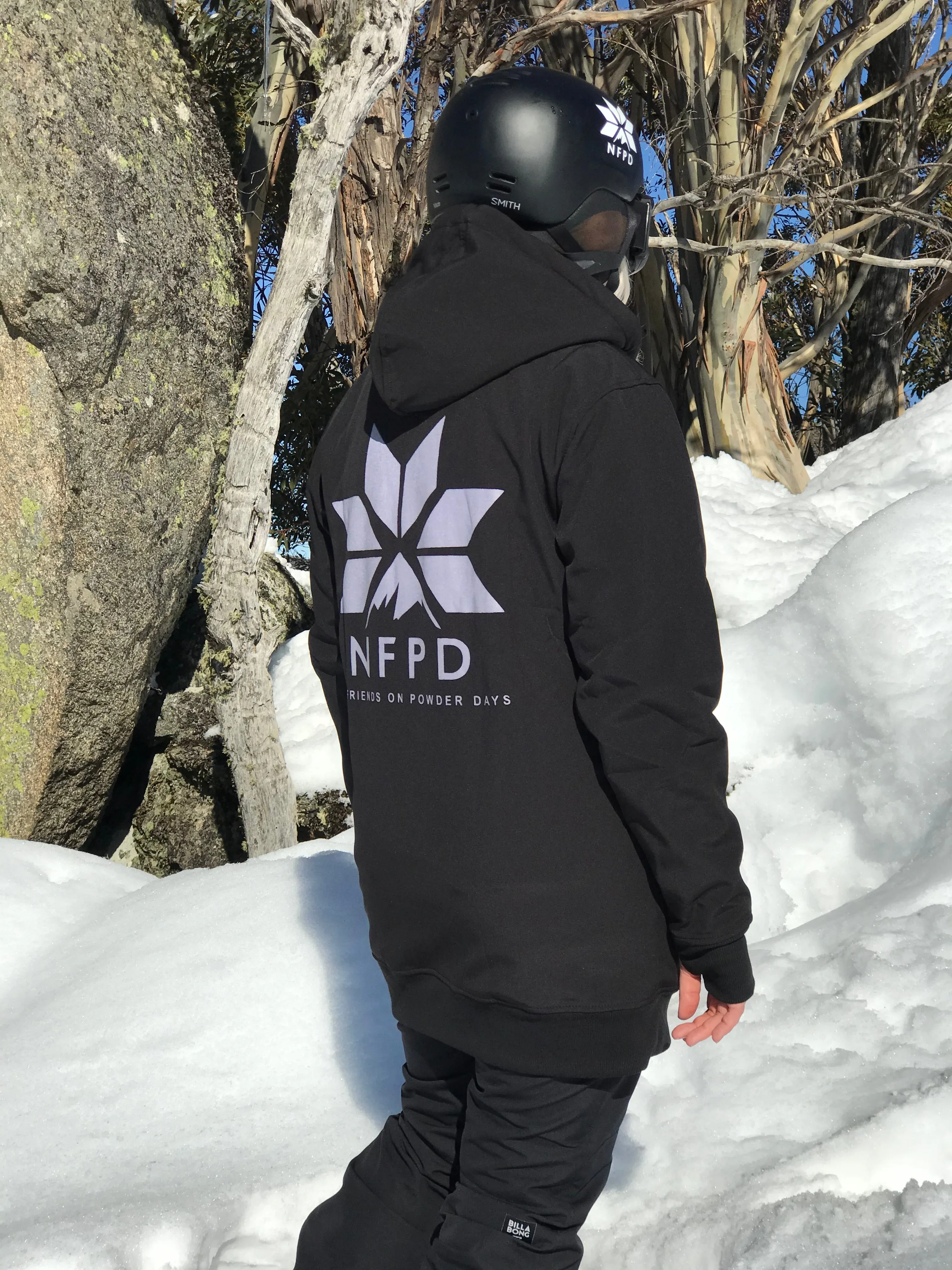 Ski/Snowboard Waterproof Tall Style Snow Black NFPD Jacket - Unisex