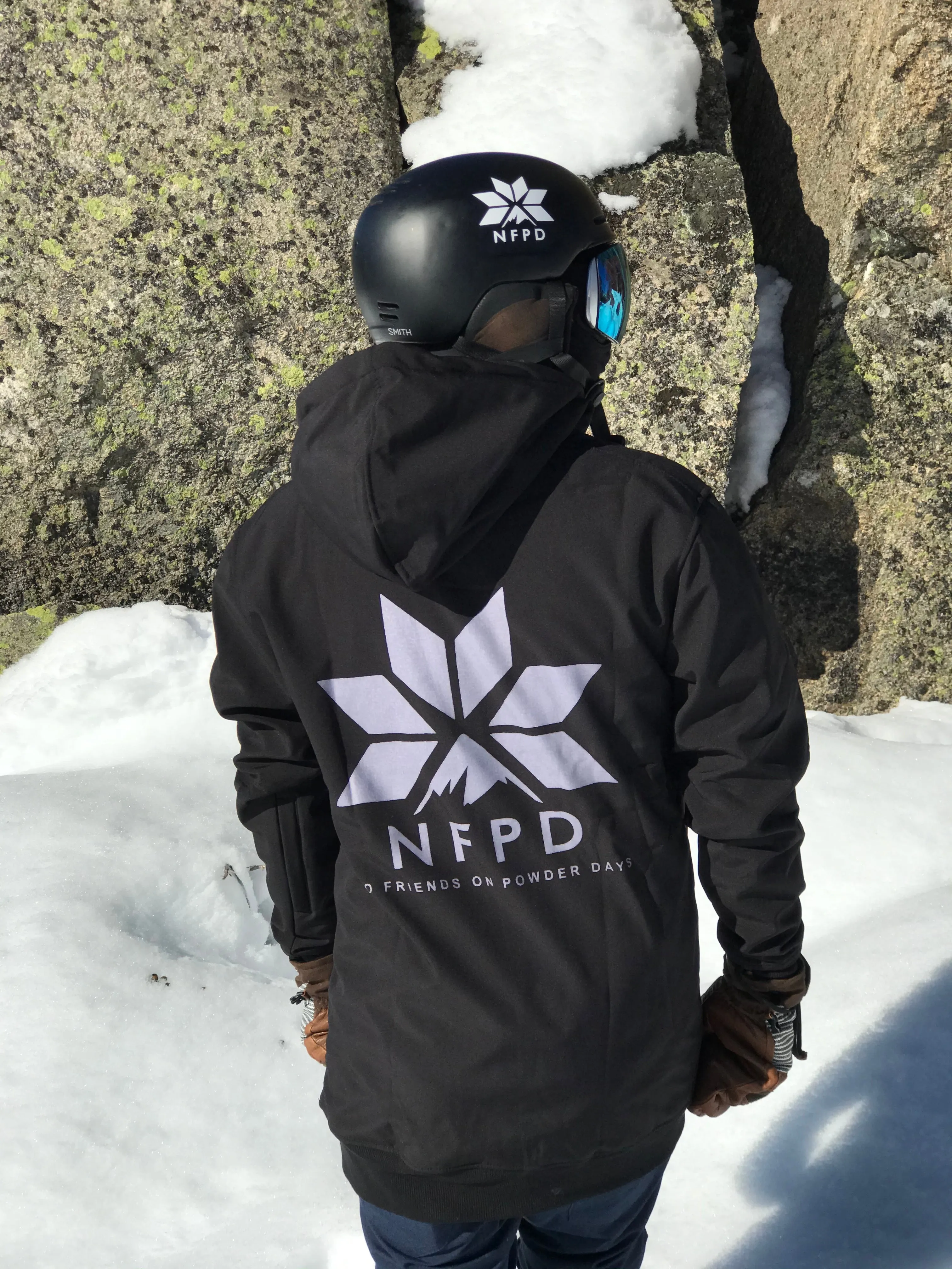 Ski/Snowboard Waterproof Tall Style Snow Black NFPD Jacket - Unisex