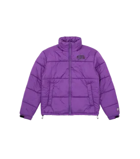 SMALL ARCH LOGO PUFFER JACKET - PURPLE