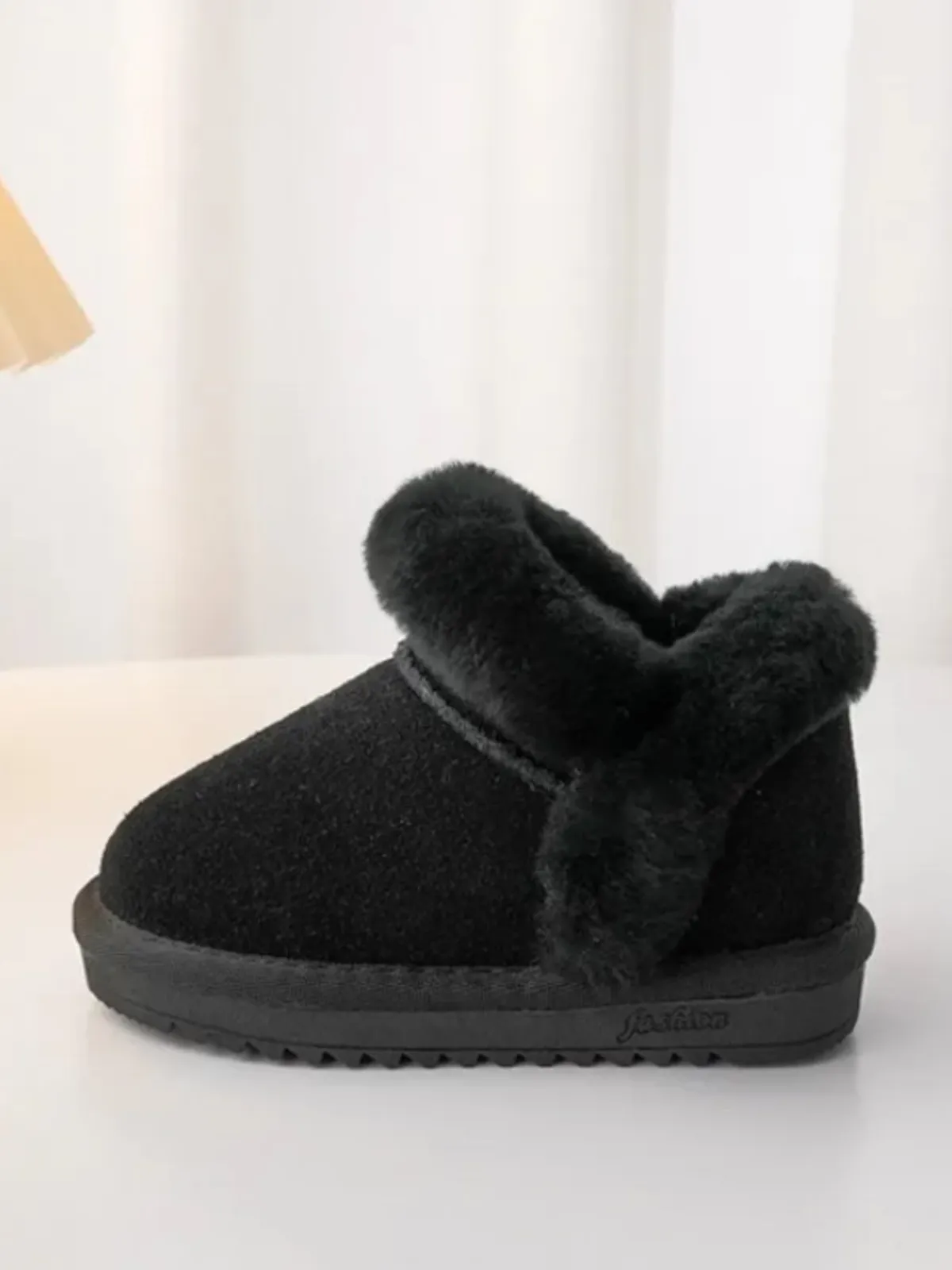 Snowy Strolls Fur-Lined Suede Boots By Liv And Mia