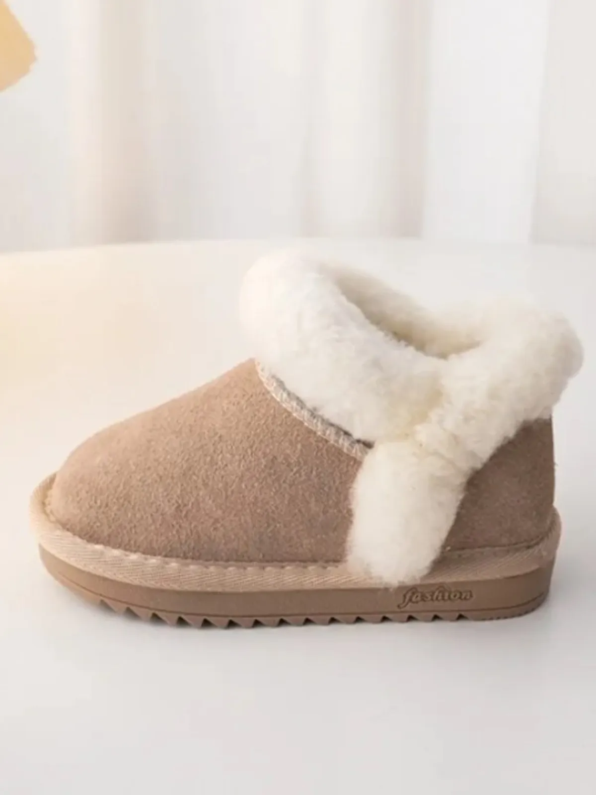 Snowy Strolls Fur-Lined Suede Boots By Liv And Mia