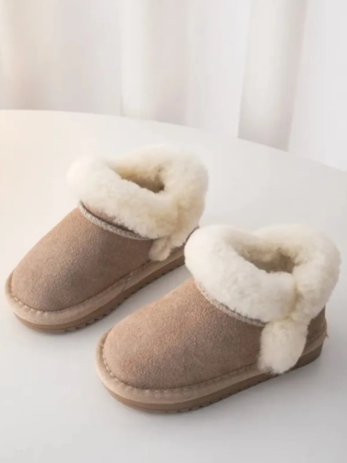 Snowy Strolls Fur-Lined Suede Boots By Liv And Mia