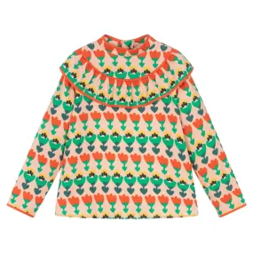 Stella McCartney Child Frill Shirt Multicolour Tulip Print