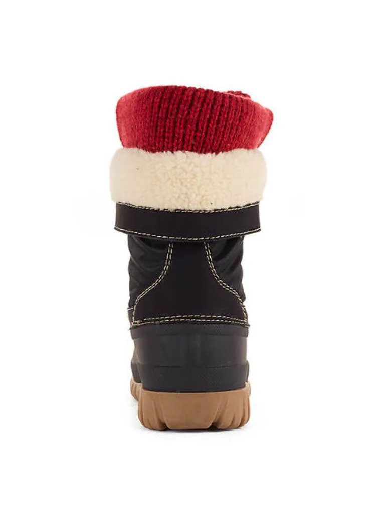 Storm By Cougar Creek Snow Boot in Black/Red