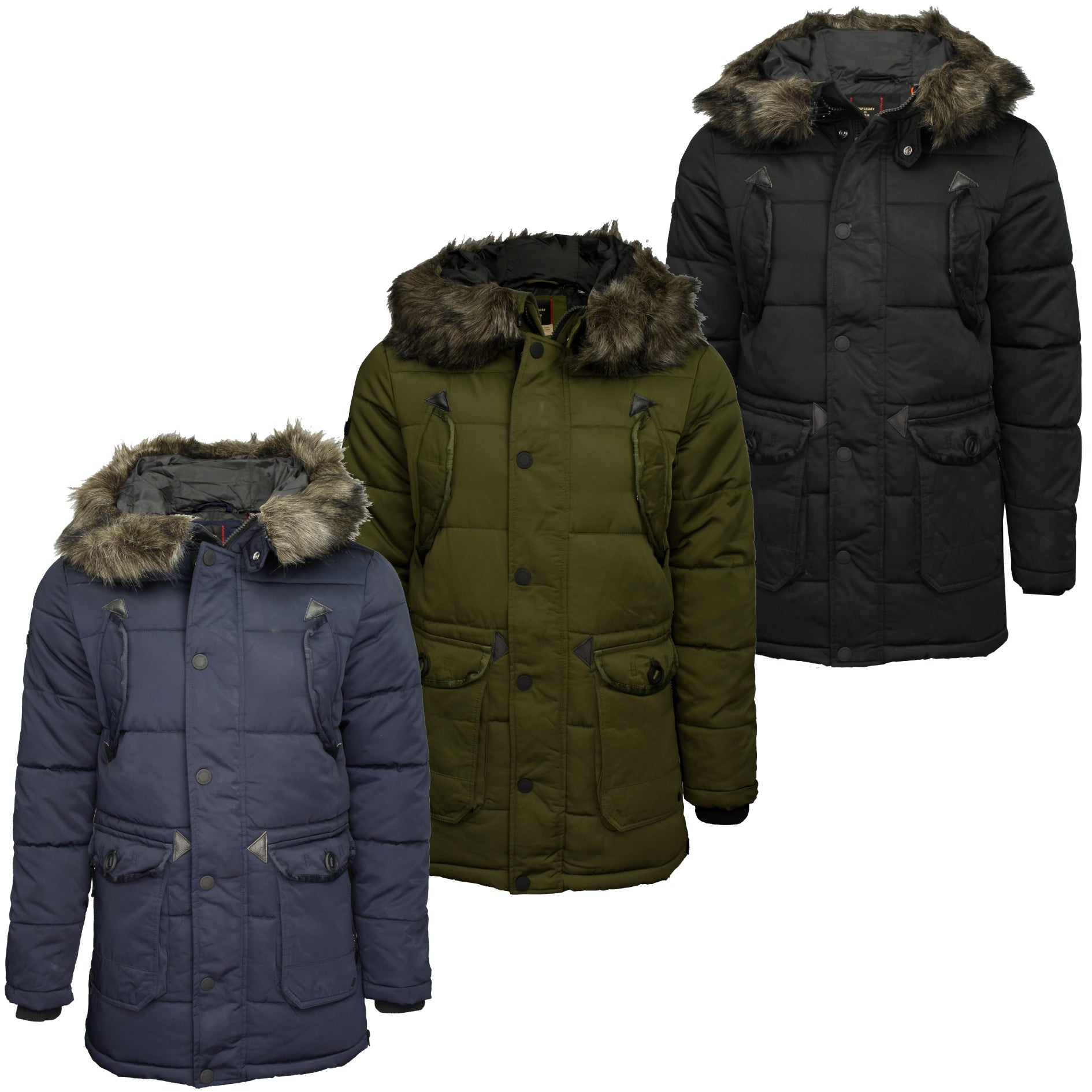 Superdry Mens  'Chinook' Parka Jacket Padded