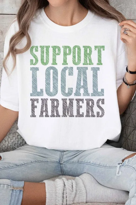 SUPPORT LOCAL FARMERS GRAPHIC TEE