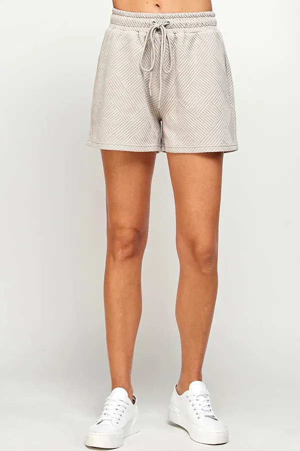 Textured Soft Short Pants