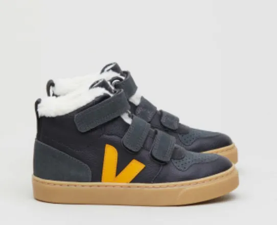 Veja Black Ouro Fur Hi Top Sneaker