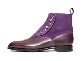 Westlake - MTO - Dark Purple Calf / Purple Suede - NGT Last - Single Leather Sole