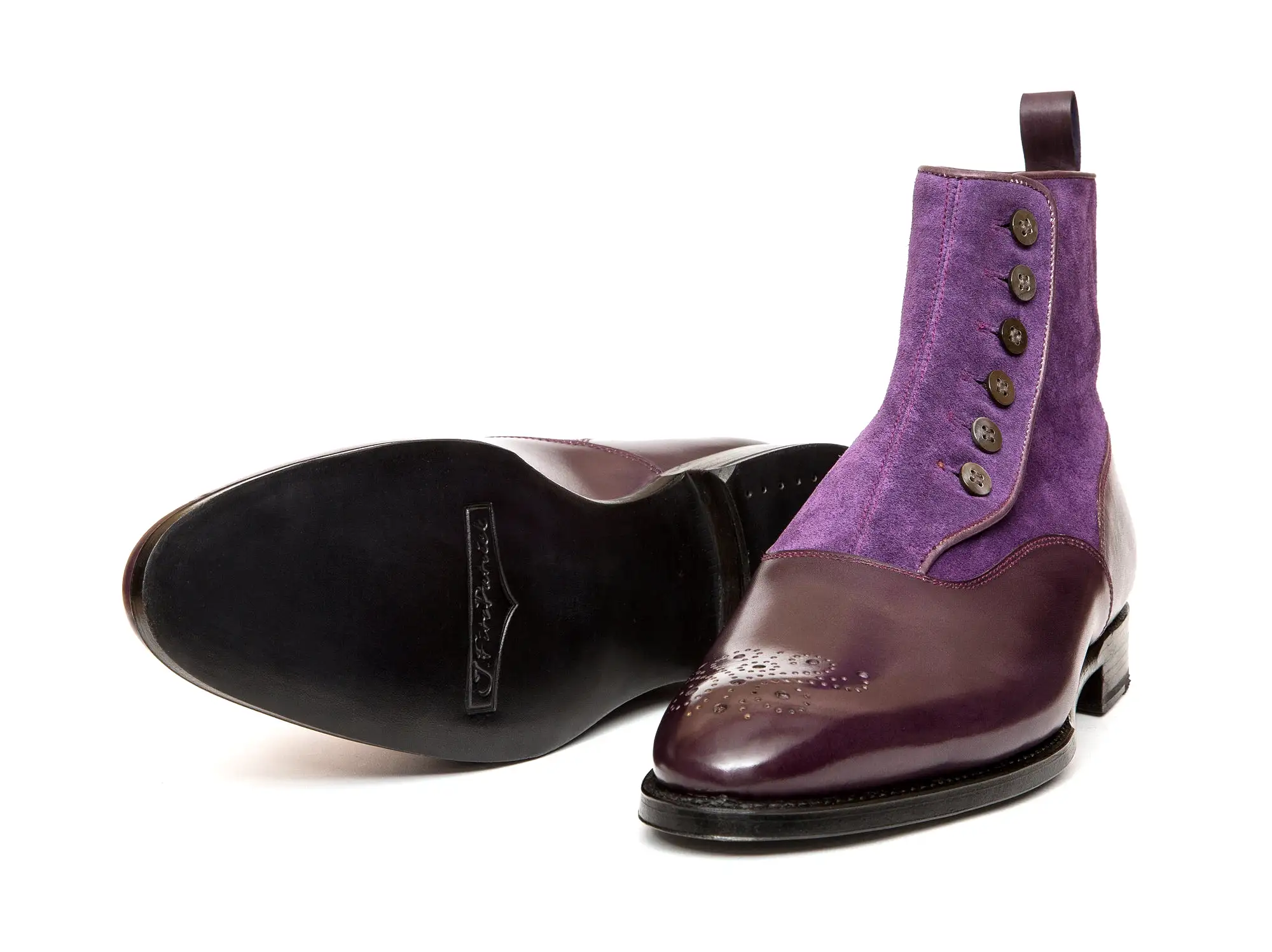 Westlake - MTO - Dark Purple Calf / Purple Suede - NGT Last - Single Leather Sole