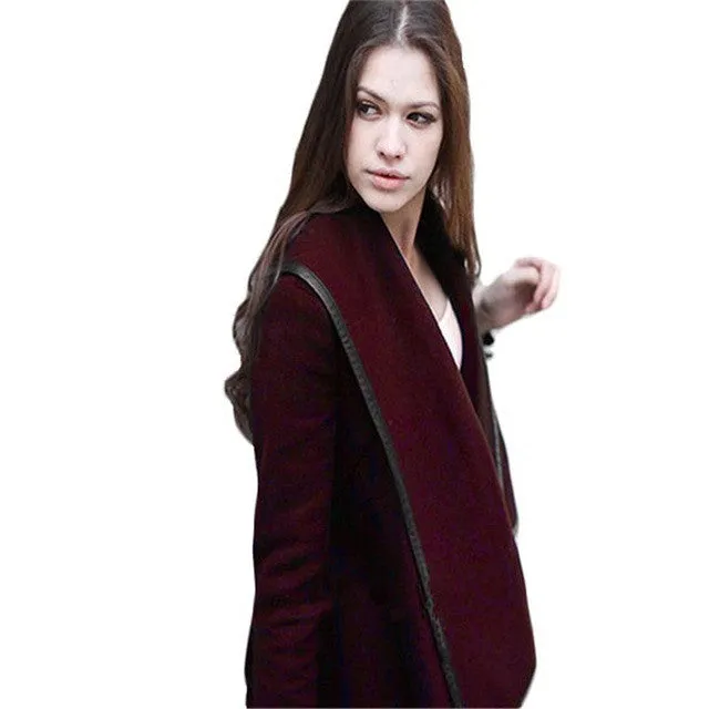 winter New Fashion women jackets woolen overcoat women casual Jacket Female woolen outwear plus size 70059 GS